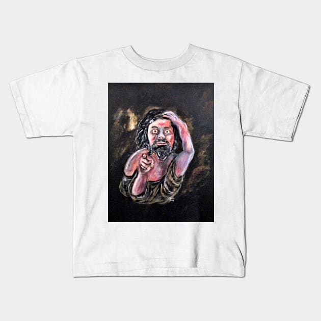 St John Baptist, Repent Kids T-Shirt by cjkell